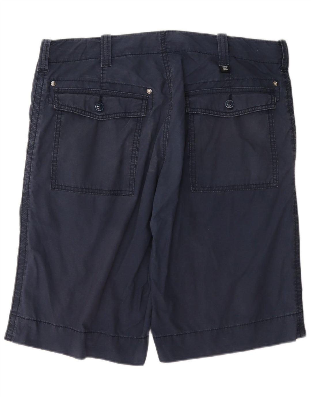 Pantalones cortos chinos Calvin Klein para hombre W32 Algodón azul marino mediano