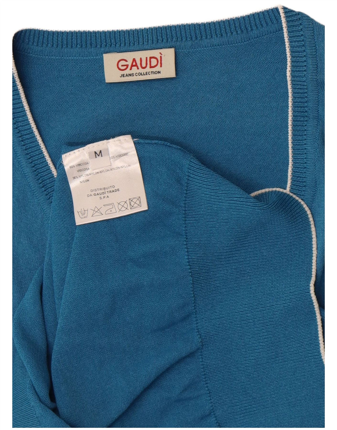 Camiseta Sin Mangas Gaudí Hombre Viscosa Azul Medio