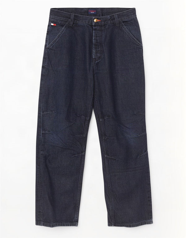 Tommy Hilfiger Vaqueros rectos para hombre W32 L32 Algodón azul marino