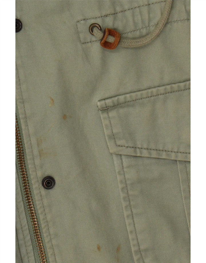 Levi's Chaqueta utilitaria con capucha para mujer UK 10 Small Green Cotton