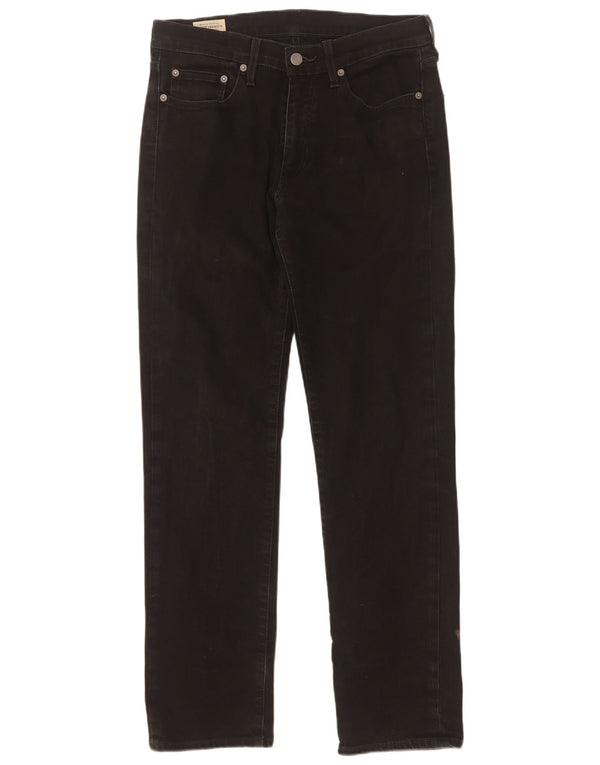 Vaqueros rectos Levi's para hombre W30 L32 Algodón negro