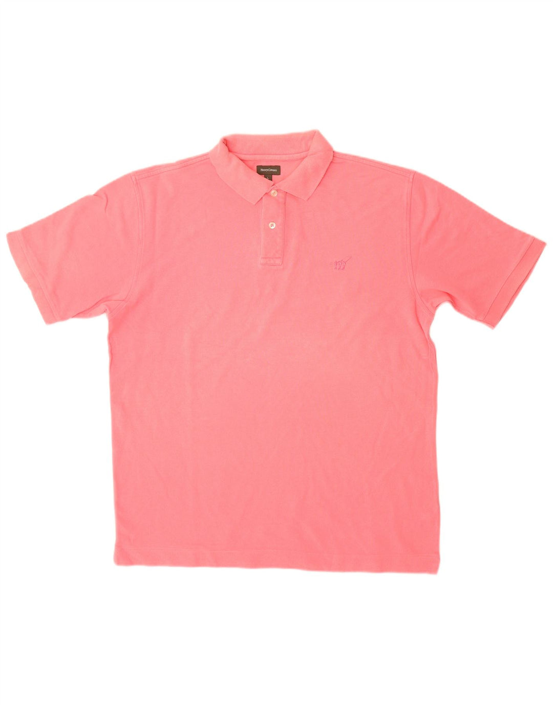 Henry Cottons Polo para hombre de algodón rosa grande