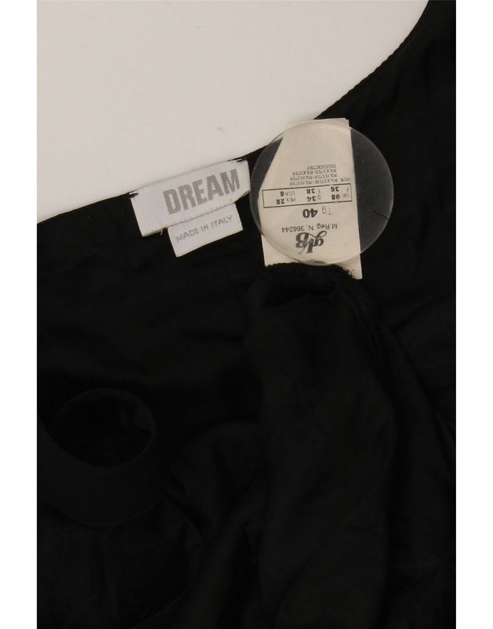 Dream Vestido de Noche sin Mangas para Mujer UK 8 Small Poliéster Negro