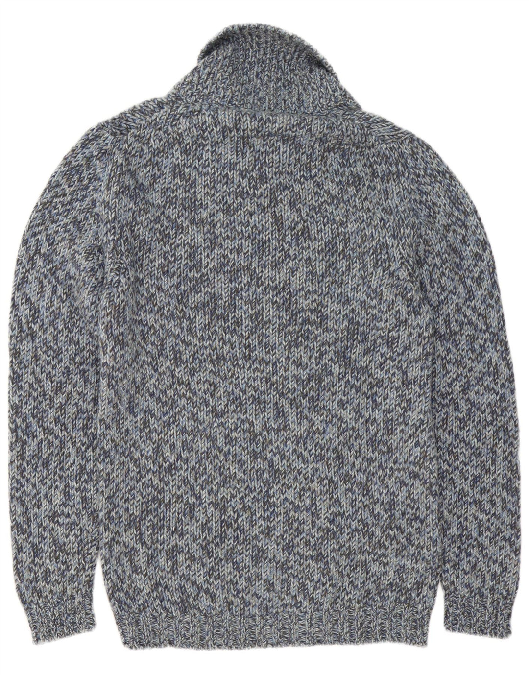 Fred Perry Jersey Con Cuello Chal Para Hombre De Lana Moteada En Azul Medio