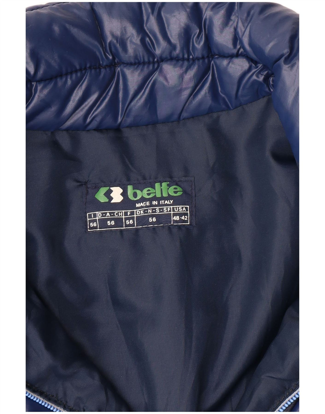 Belfe Chaqueta acolchada para hombre IT 56 3XL Azul Colorblock