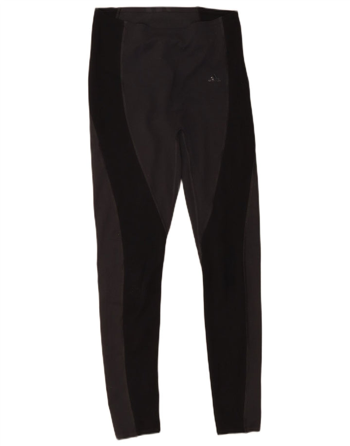 Adidas Leggings para mujer Reino Unido 8/10 Pequeño Negro Colorblock Poliéster