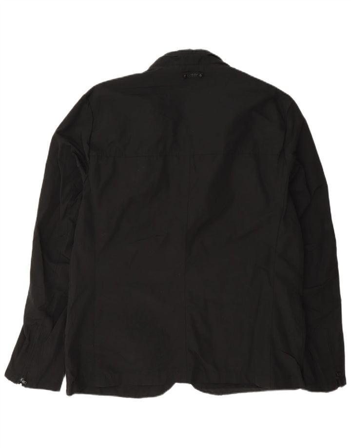 Dkny Chaqueta tipo blazer de 3 botones para hombre UK 40 Grande Algodón negro