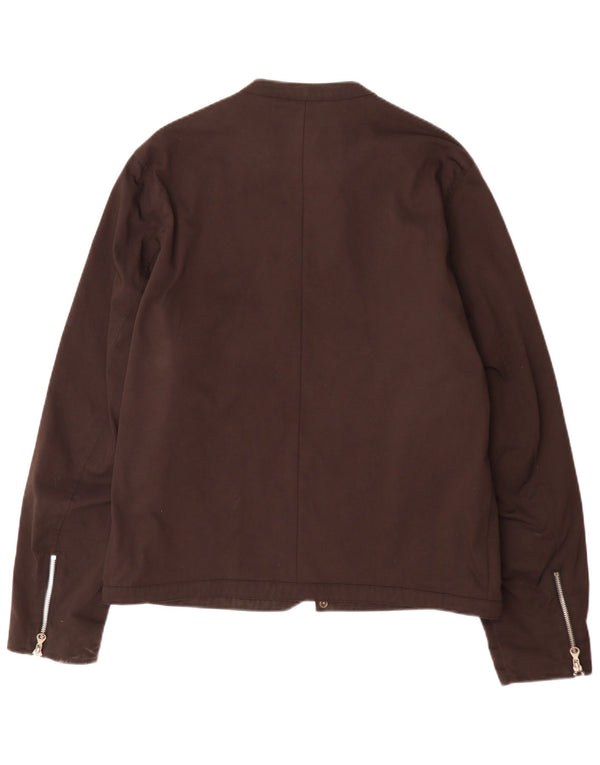 Diesel Chaqueta Bomber para Hombre UK 40 Large Nylon Marrón
