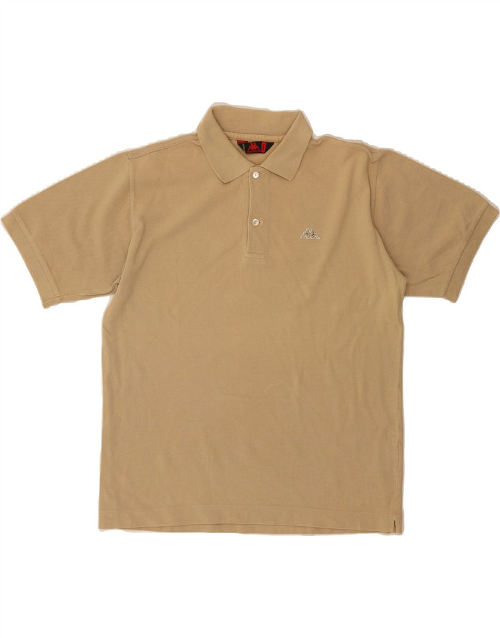 KAPPA Mens Polo Shirt Small Beige Cotton Vintage Kappa and Second-Hand Kappa from Messina Hembry 