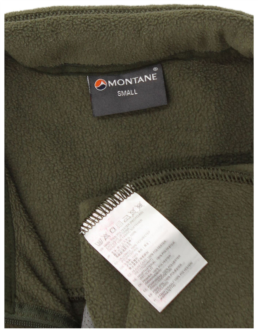 Montane Chaqueta polar para hombre UK 36 Small Caqui Poliéster