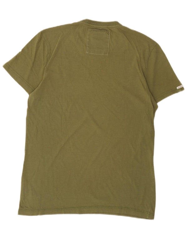 G-Star Hombre Camiseta Gráfica Top Medium Khaki Algodón
