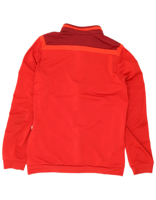 Adidas - Chaqueta de chándal para niño, 11-12 años, color rojo, poliéster