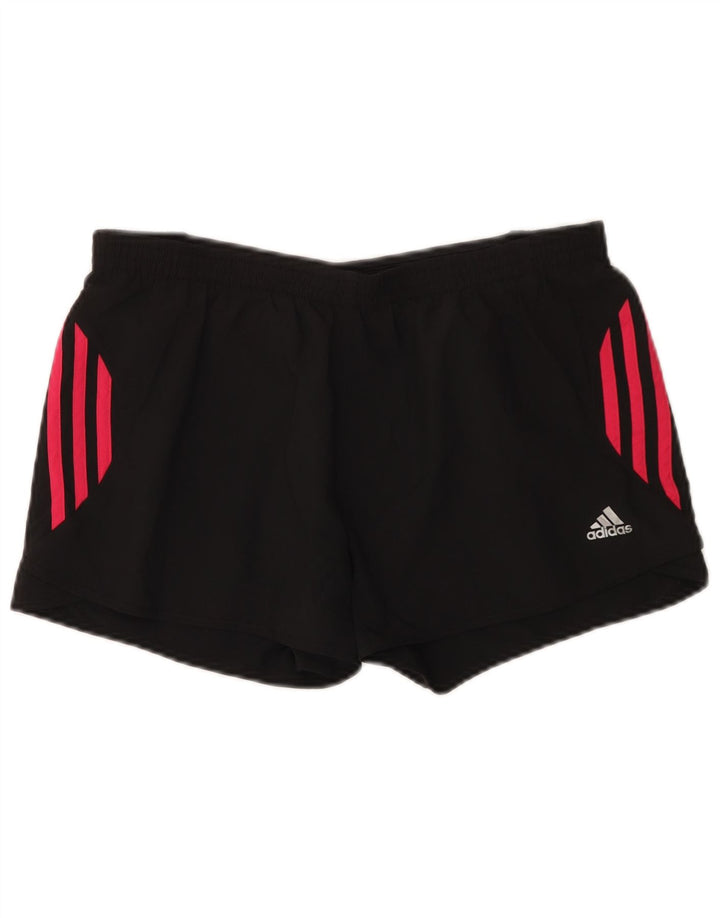 Adidas Mujer Climacool Sport Shorts UK 12 Medio Negro Poliéster
