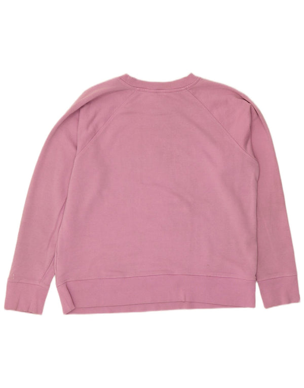 Dkny Mujer New York Graphic Sudadera Jumper UK 46 Grande Algodón Rosa