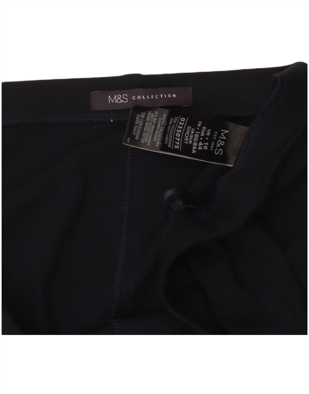 Marks & Spencer Pantalones de chándal para mujer UK 46 Large Viscosa azul marino