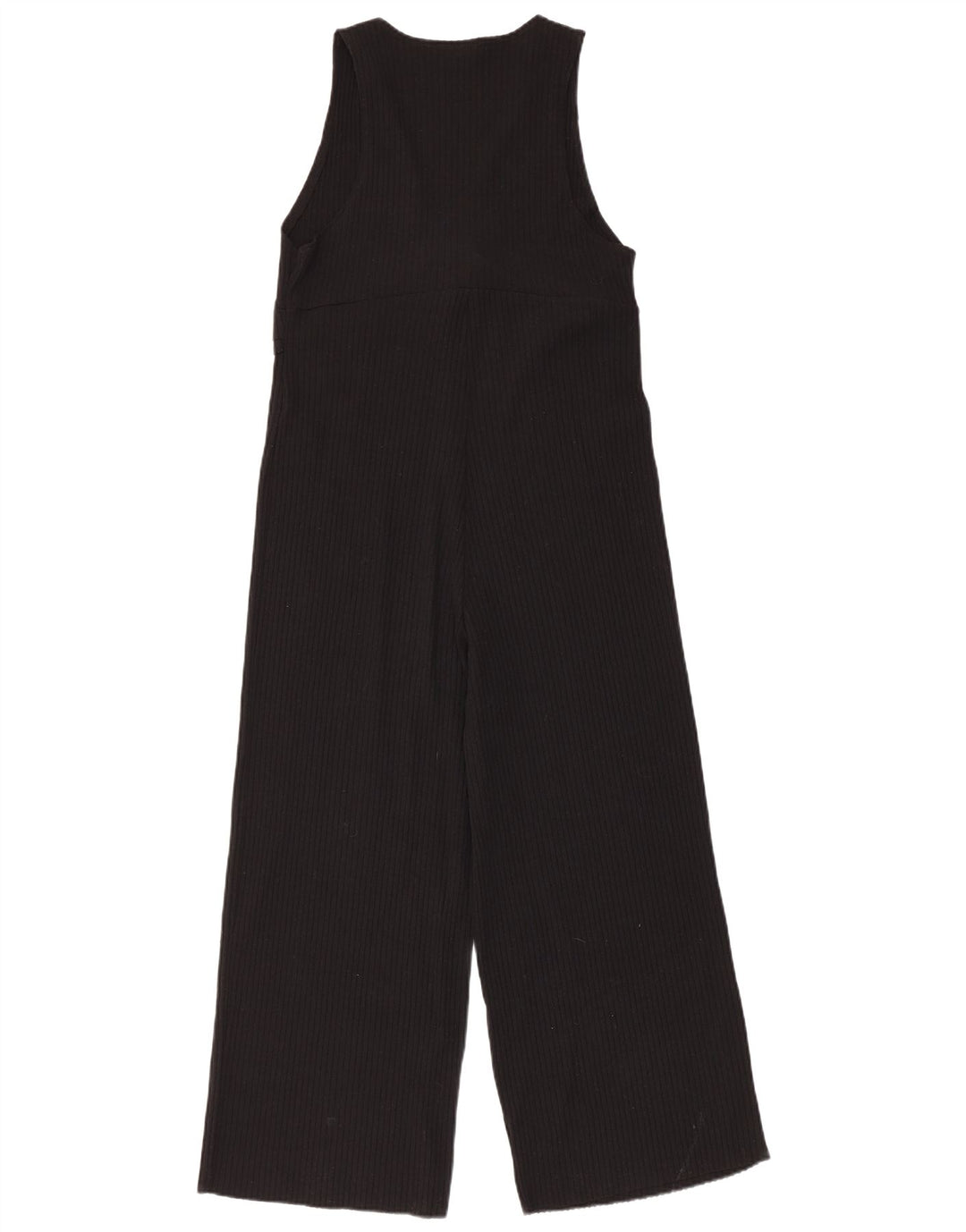 Zara Mujer Mono Sin Mangas UK 42 Mediano Negro Algodón