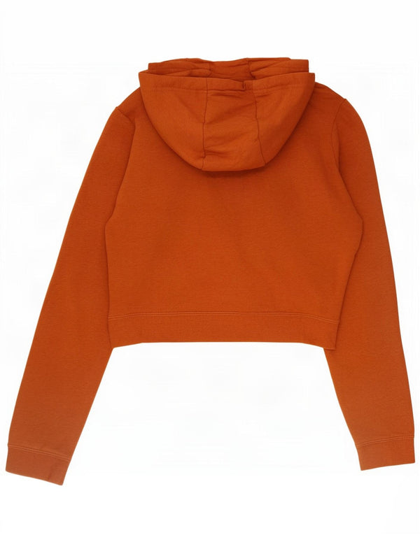 Nike Crop Graphic Sudadera con capucha para mujer UK 6 XS Algodón marrón