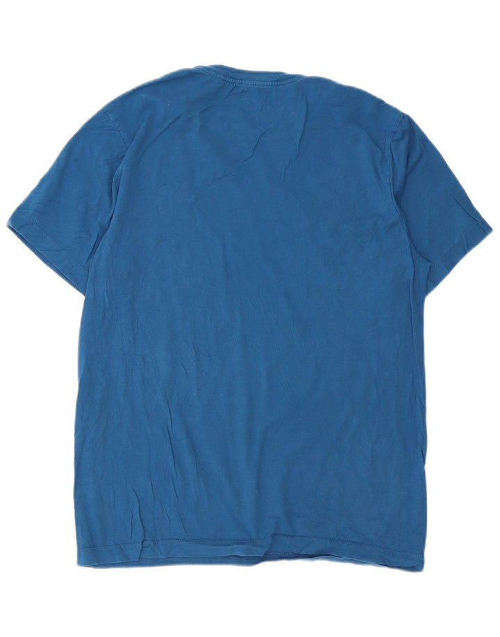 Camiseta Nike Hombre Top Small Azul Algodón