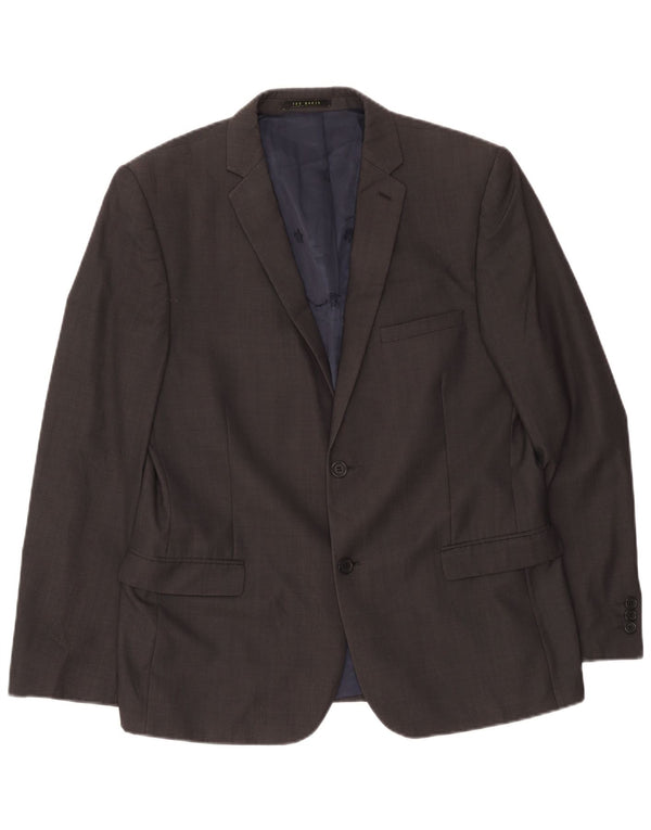 Ted Baker Chaqueta tipo blazer de 2 botones para hombre UK 42 XL Lana gris