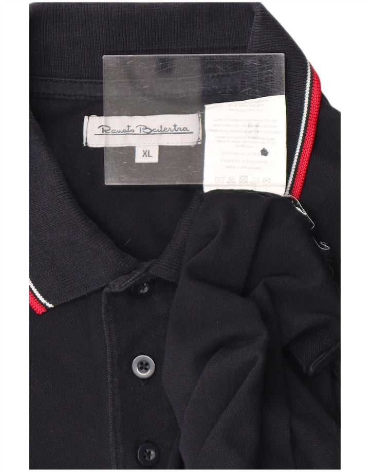 RENATO BALESTRA Polo Hombre XL Algodón Negro