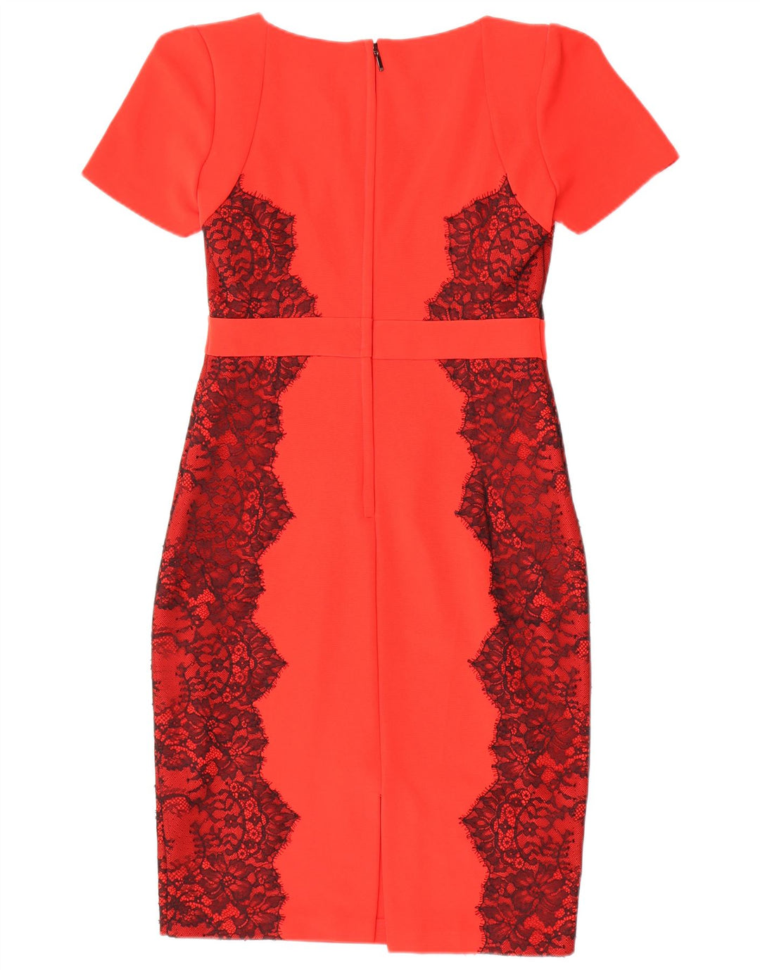 Marks & Spencer Vestido tubo para mujer UK 42 Poliéster floral rojo mediano
