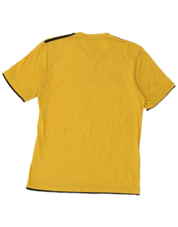 Adidas - Camiseta para hombre, talla 40/42, algodón amarillo mediano