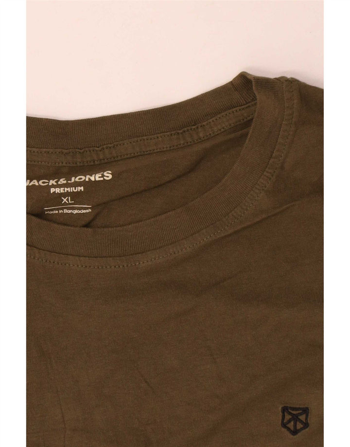 Jack & Jones Hombre Camiseta Top XL Caqui