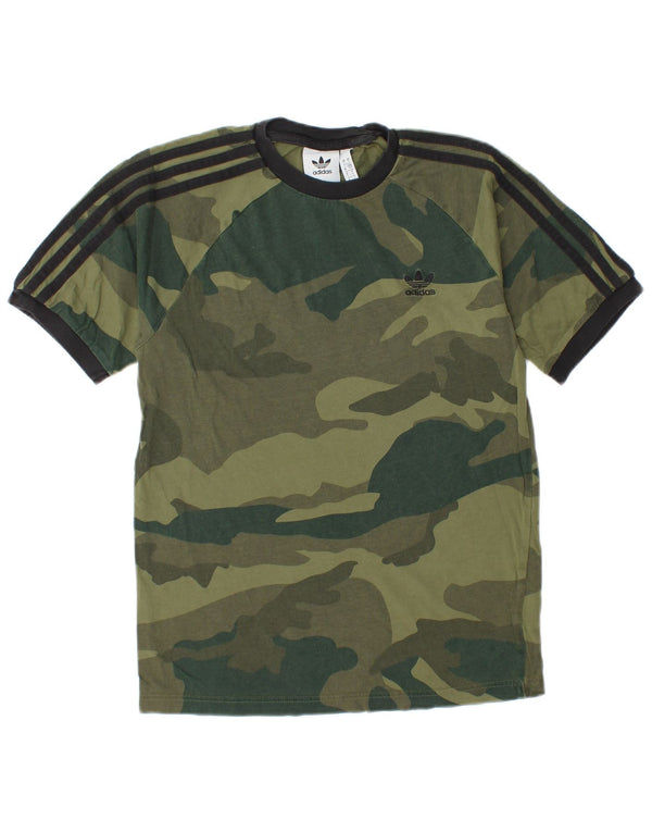 ADIDAS Camiseta Hombre Top Small Khaki Camuflaje Algodón
