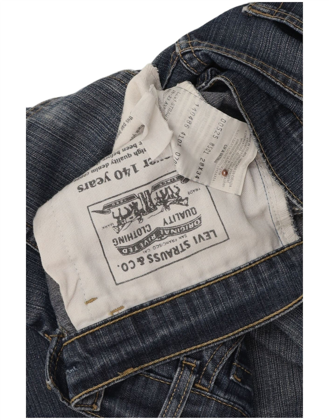LEVI'S Vaqueros recortados 525 para mujer W28 L23 Algodón azul