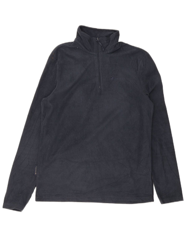 Jersey de forro polar con cuello y cremallera para hombre de Mountain Warehouse XS Poliéster azul marino