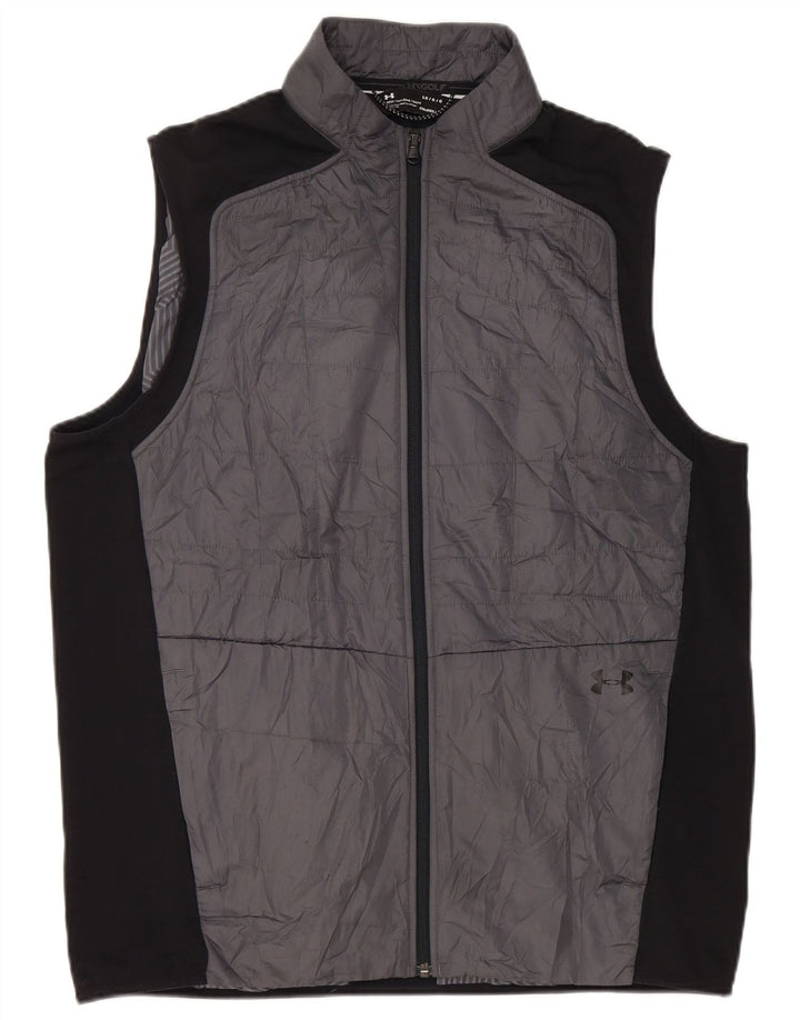 Under Armour Chaleco acolchado para hombre UK 40 Grande Gris Colorblock Poliéster