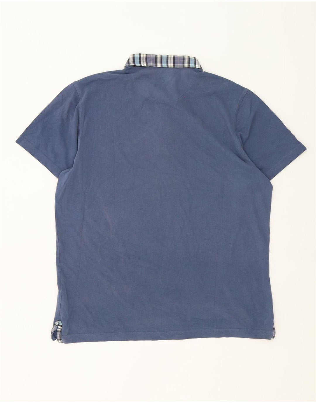 Pierre Cardin Polo De Corte Regular Para Hombre De Algodón A Cuadros Azul Grande