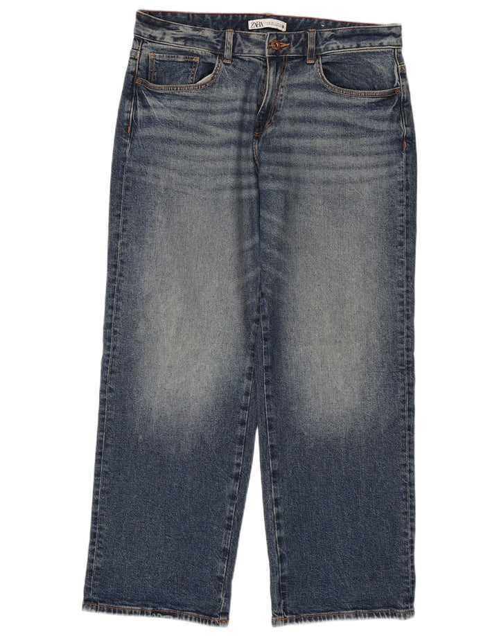 Zara Jeans Sueltos Mujer EU 40 Medium W30 L29 Algodón Azul
