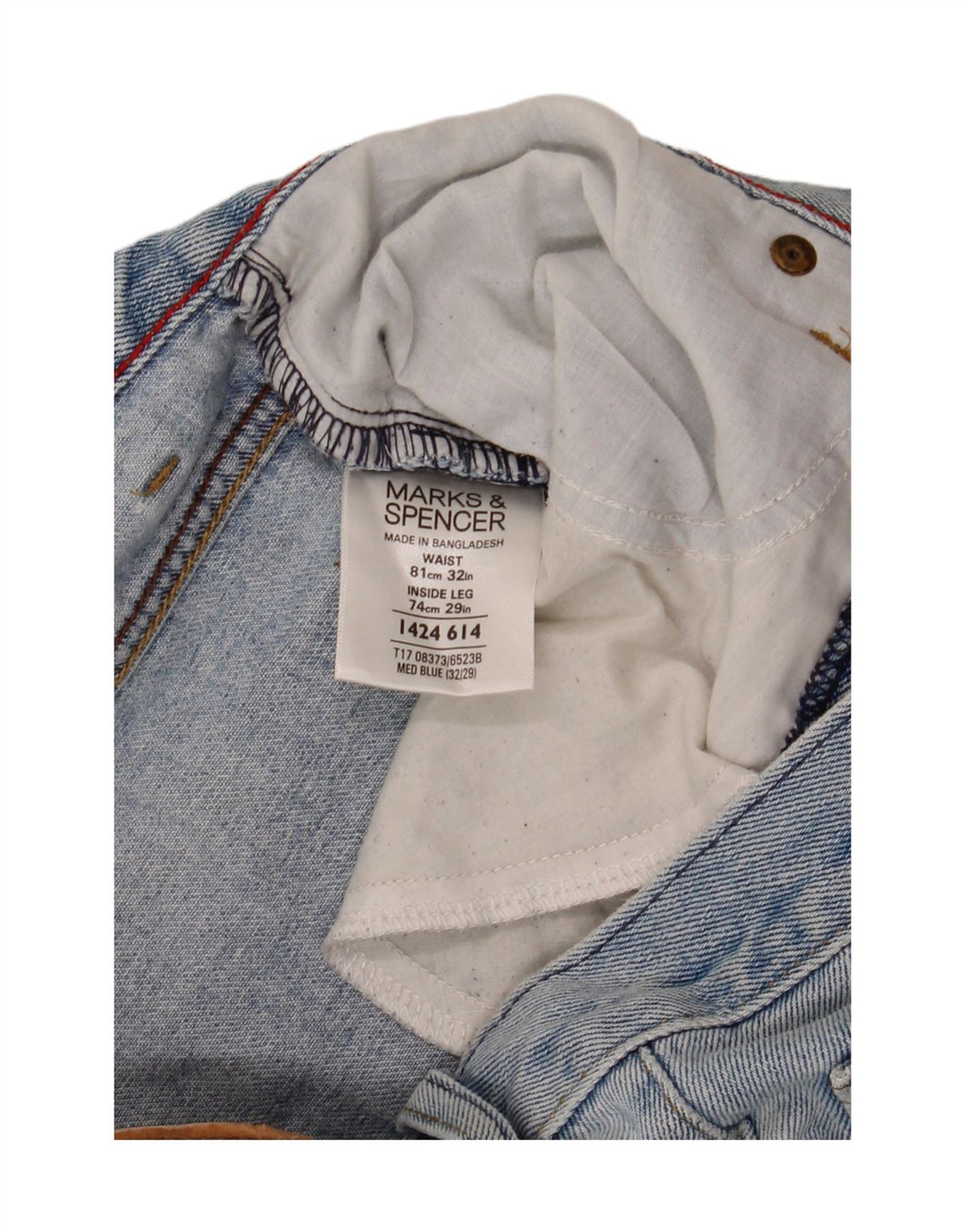 Marks & Spencer Jeans Sueltos para Hombre W32 L26 Algodón Azul
