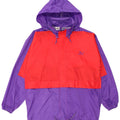 PUMA Chaqueta impermeable extragrande con capucha para hombre UK 36 Small Púrpura Colorblock