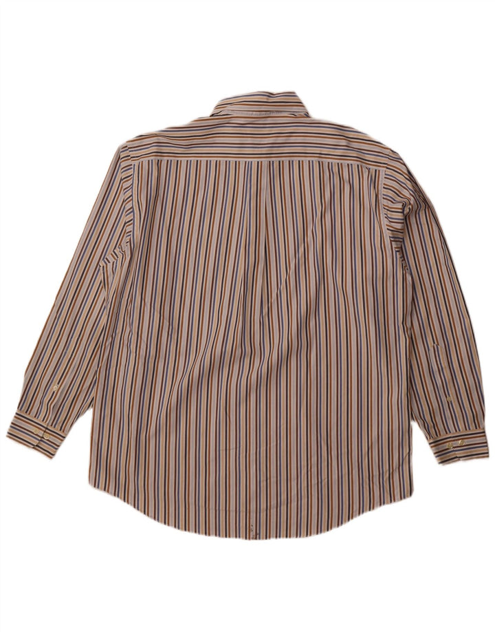 Brooks Brothers Camisa 346 para hombre, talla grande, algodón a rayas multicolor