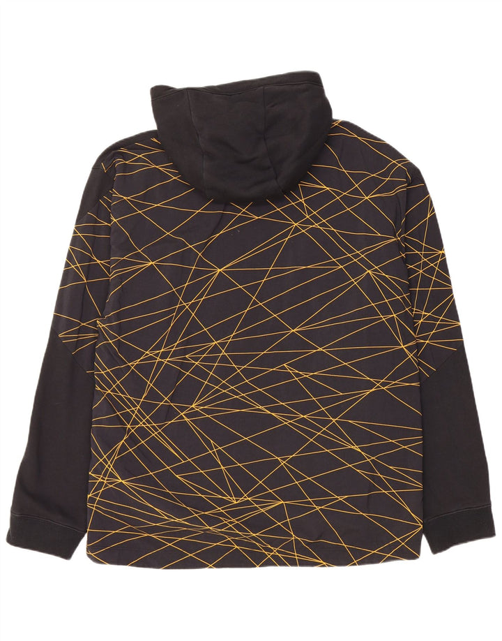 JORDAN Hombre Paris Graphic Loose Fit Sudadera con Capucha Jumper Grande Negro Geométrico