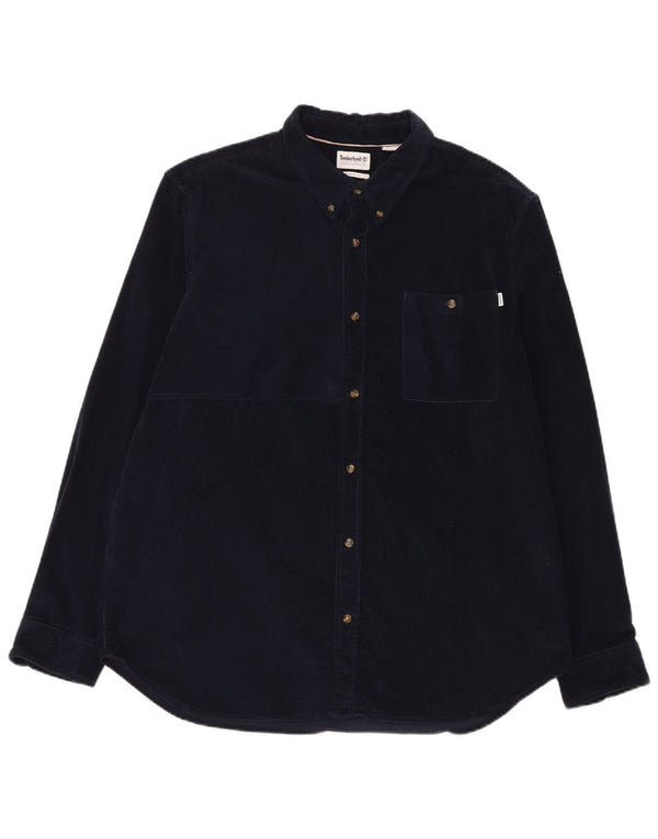 Timberland Camisa de pana de ajuste regular para hombre 2XL Azul marino