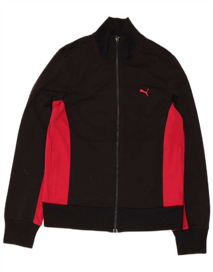 Puma - Chaqueta de chándal para mujer, talla 40, talla grande, color negro, poliéster