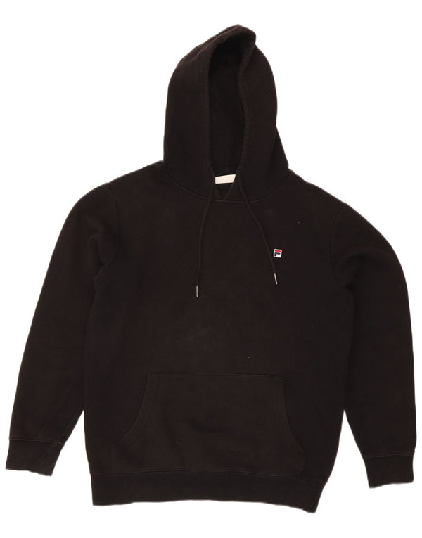 Fila Jersey con capucha holgado para hombre XS Algodón negro