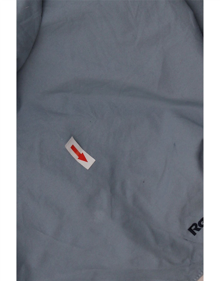 REEBOK Chaqueta impermeable con capucha de gran tamaño para mujer UK 46 Large Blue