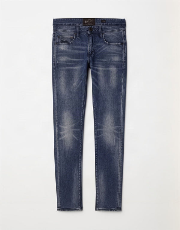 Superdry Vaqueros pitillo para hombre W32 L32 Algodón azul