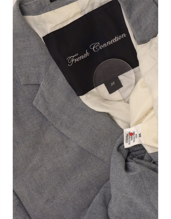 French Connection Chaqueta tipo blazer de 2 botones para hombre UK 38 Poliéster gris medio