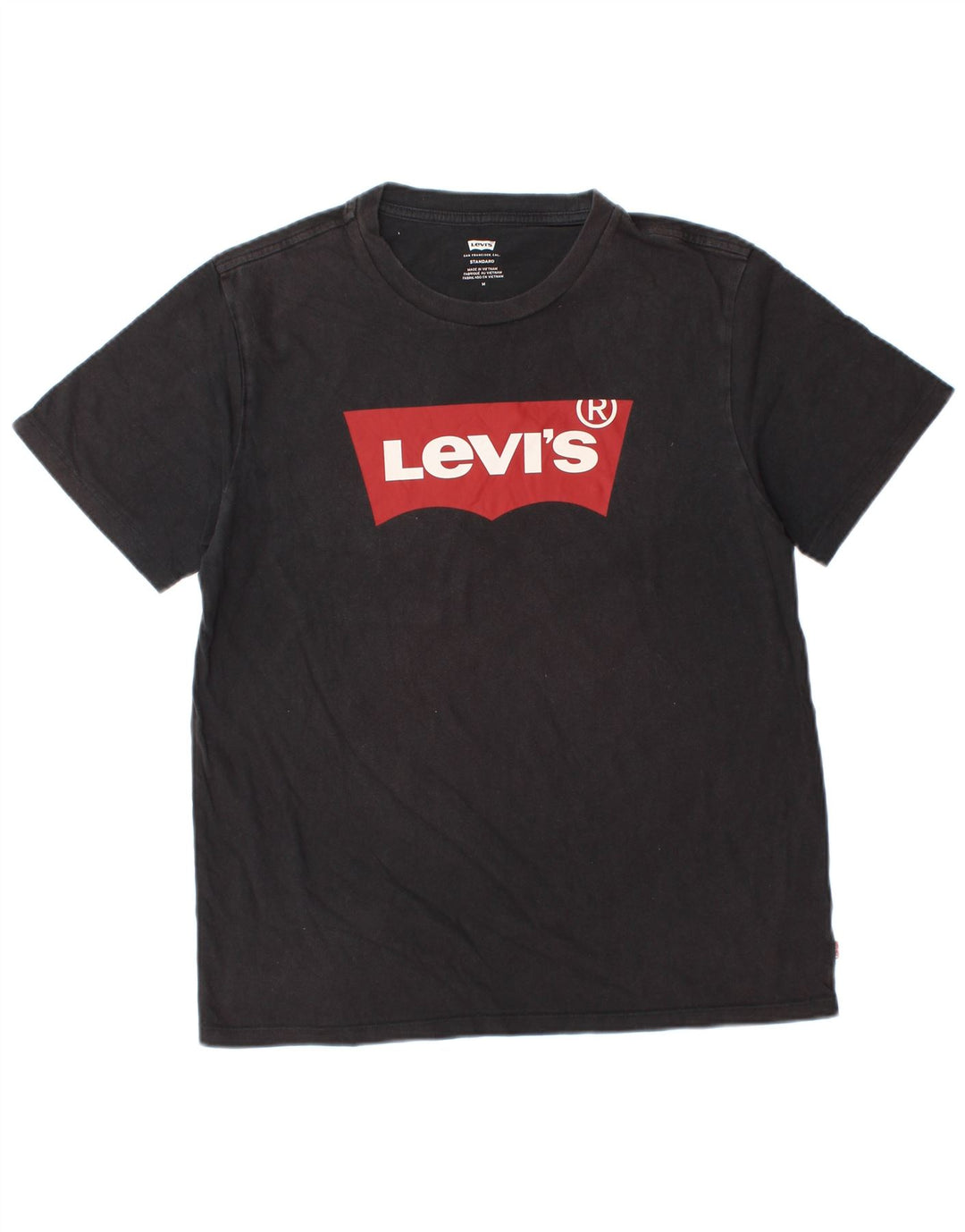 Levi's - Camiseta con gráfico estándar para mujer, talla 40, talla M, color negro