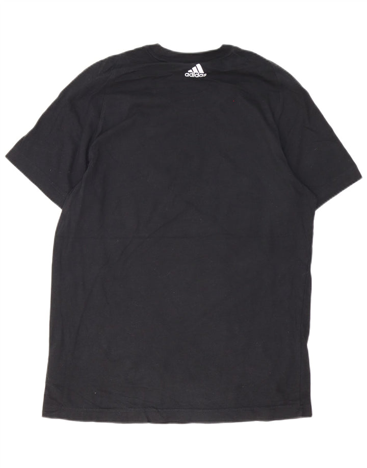 Adidas - Camiseta gráfica para hombre, talla mediana, algodón negro