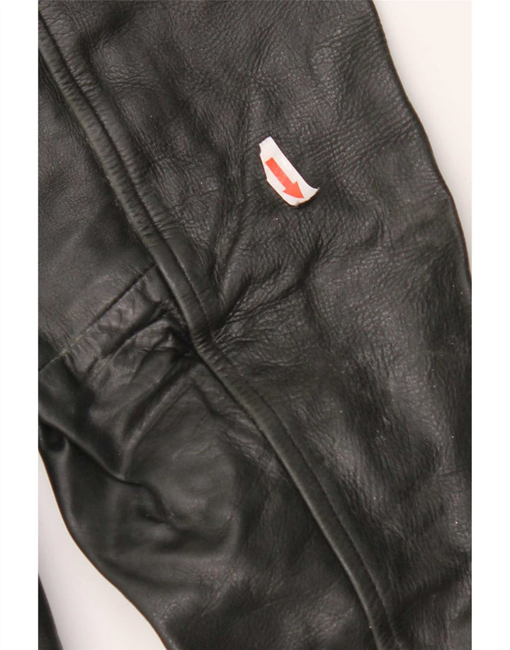 MONTANA Chaqueta de cuero para hombre ES 44 2XL Negro