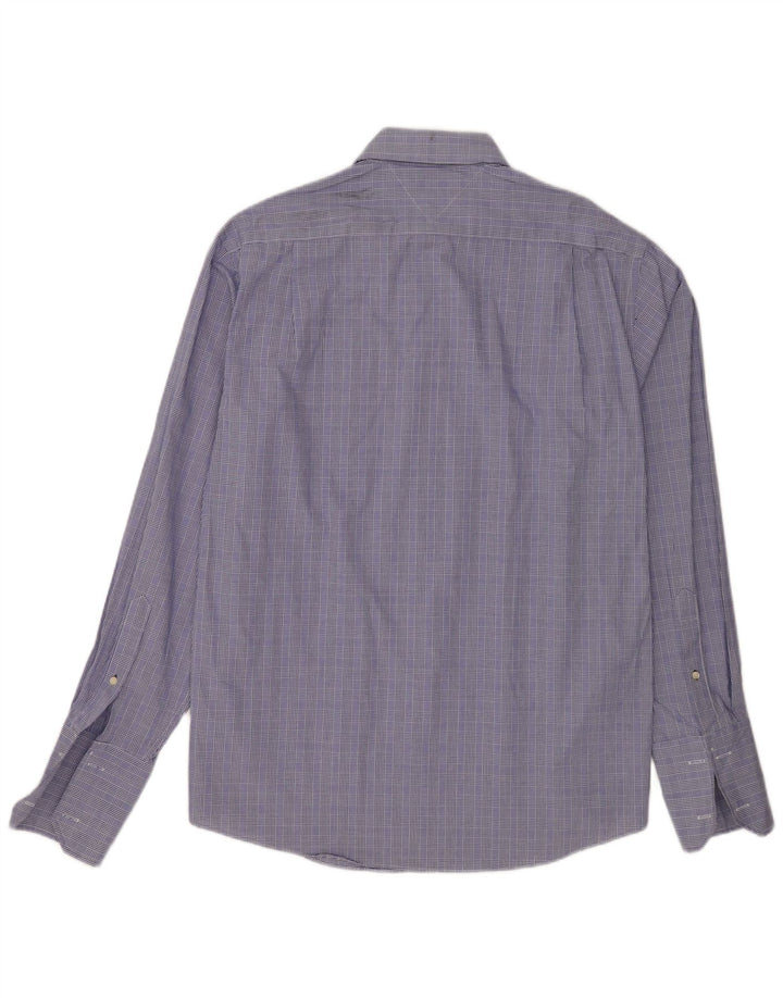 Tommy Hilfiger Camisa formal para hombre Talla 15 1/2 Pata de gallo azul mediana
