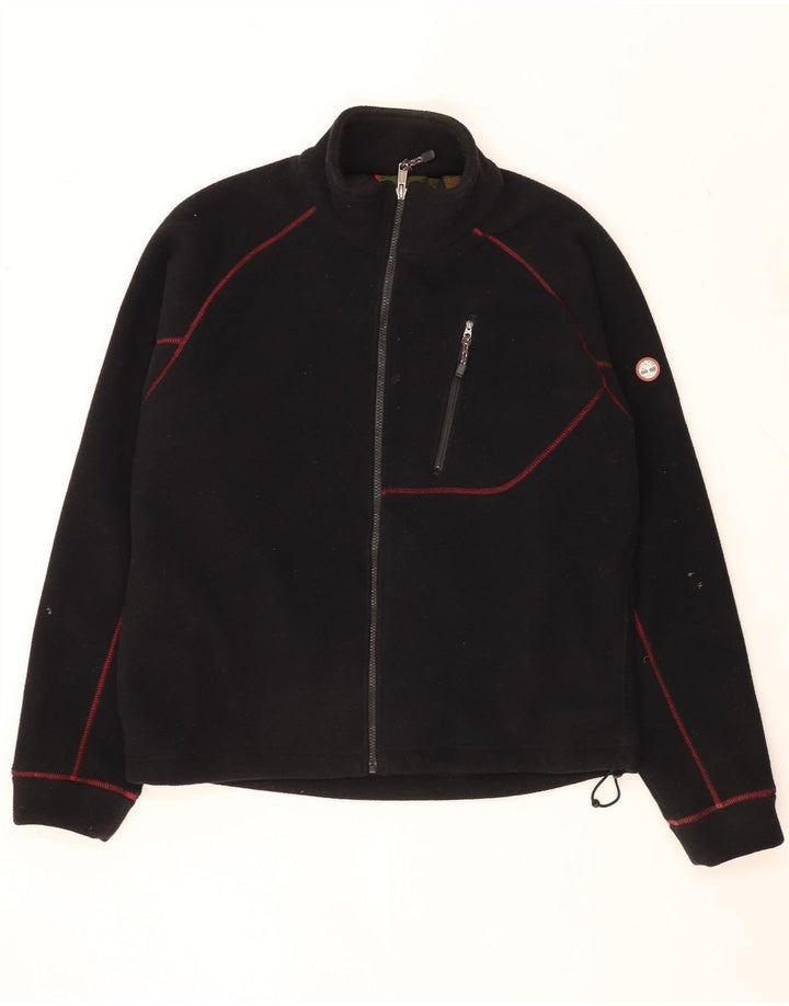 Timberland Chaqueta polar para hombre Reino Unido 40 Grande Poliéster negro