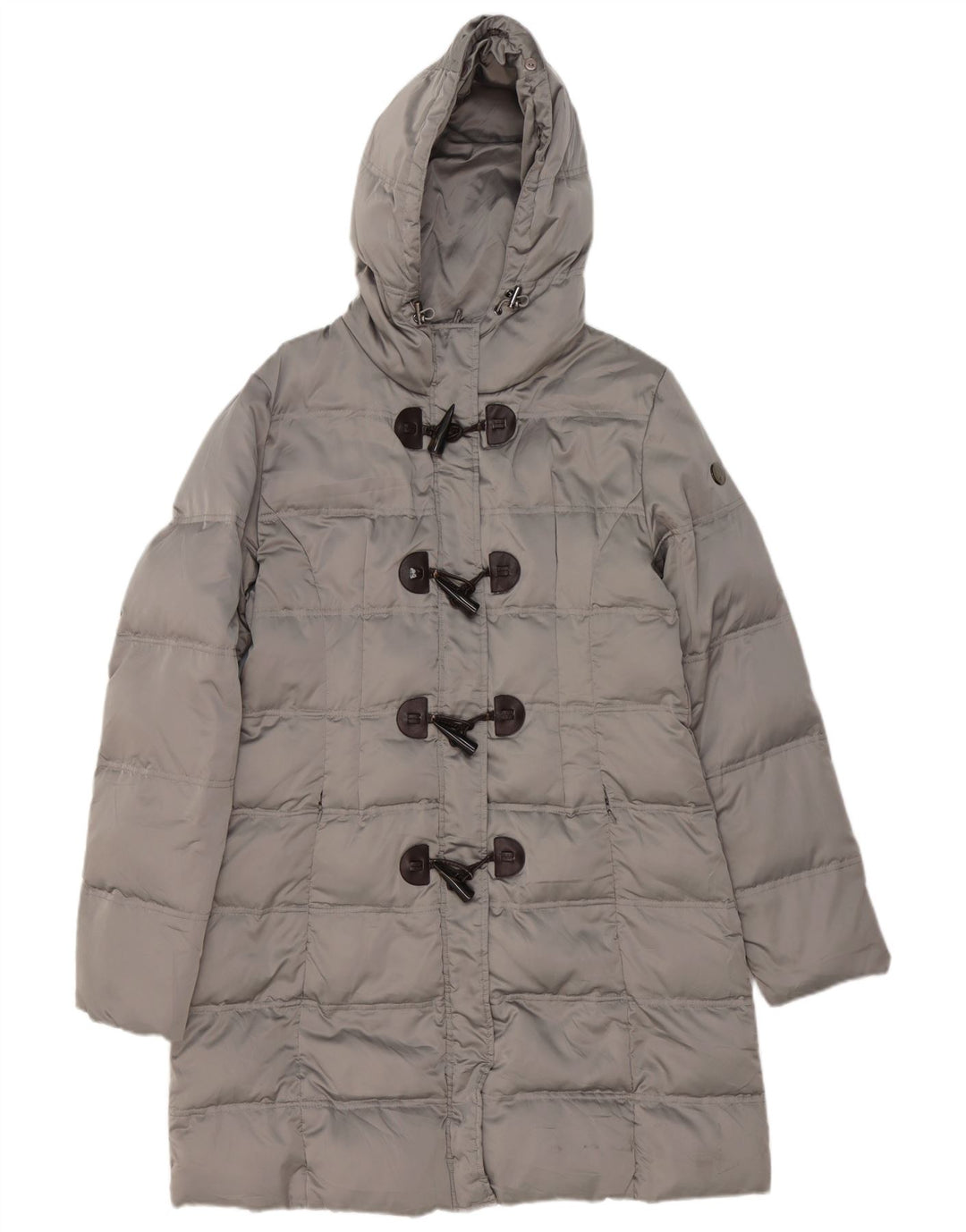 Champion Abrigo acolchado de lona con capucha para mujer UK 20 2XL Poliéster gris