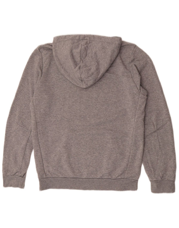 Adidas Hombre Sudadera Con Capucha Gráfica Jersey Pequeño Gris Algodón
